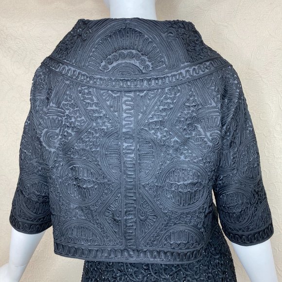 Vintage Evening Jacket Spiegel RARE NWOT Soutache Portrait Collar M - Picture 7 of 14